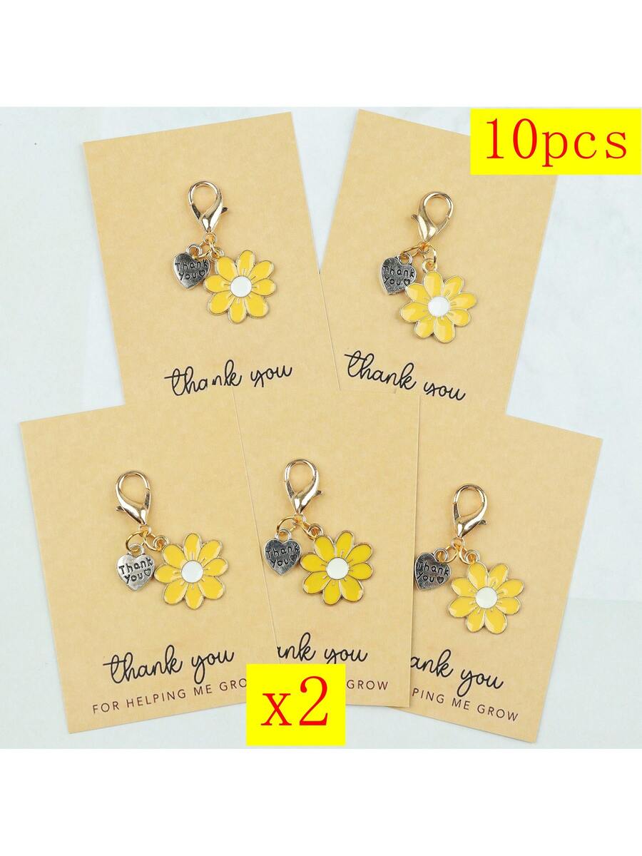 Enamel Daisy Keychains With Th - Plant Parent Gifts review and price