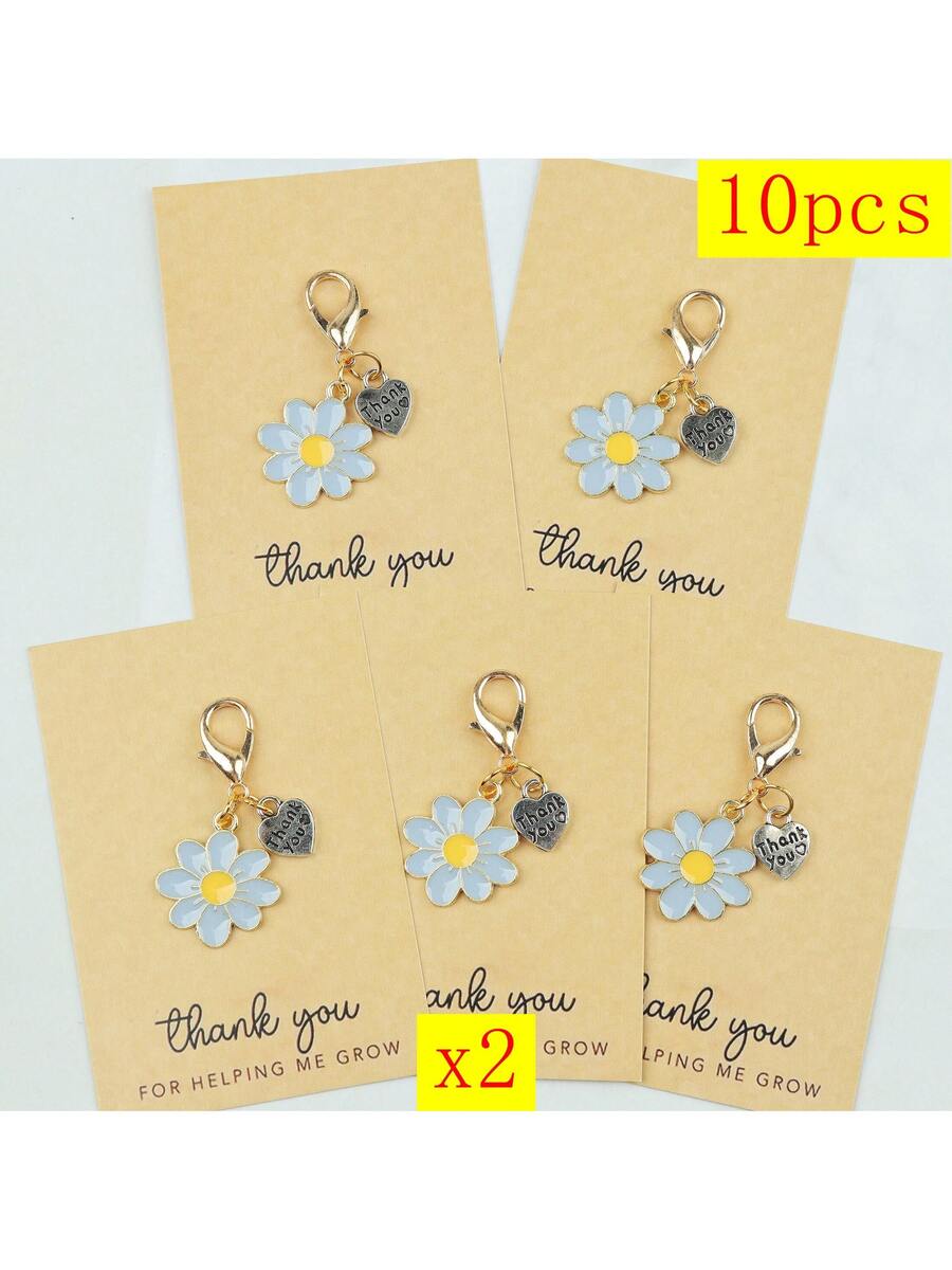 Enamel Daisy Keychains With Th - Plant Parent Gifts review and price