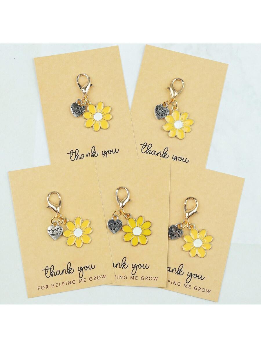 Enamel Daisy Keychains With Th - Plant Parent Gifts review and price