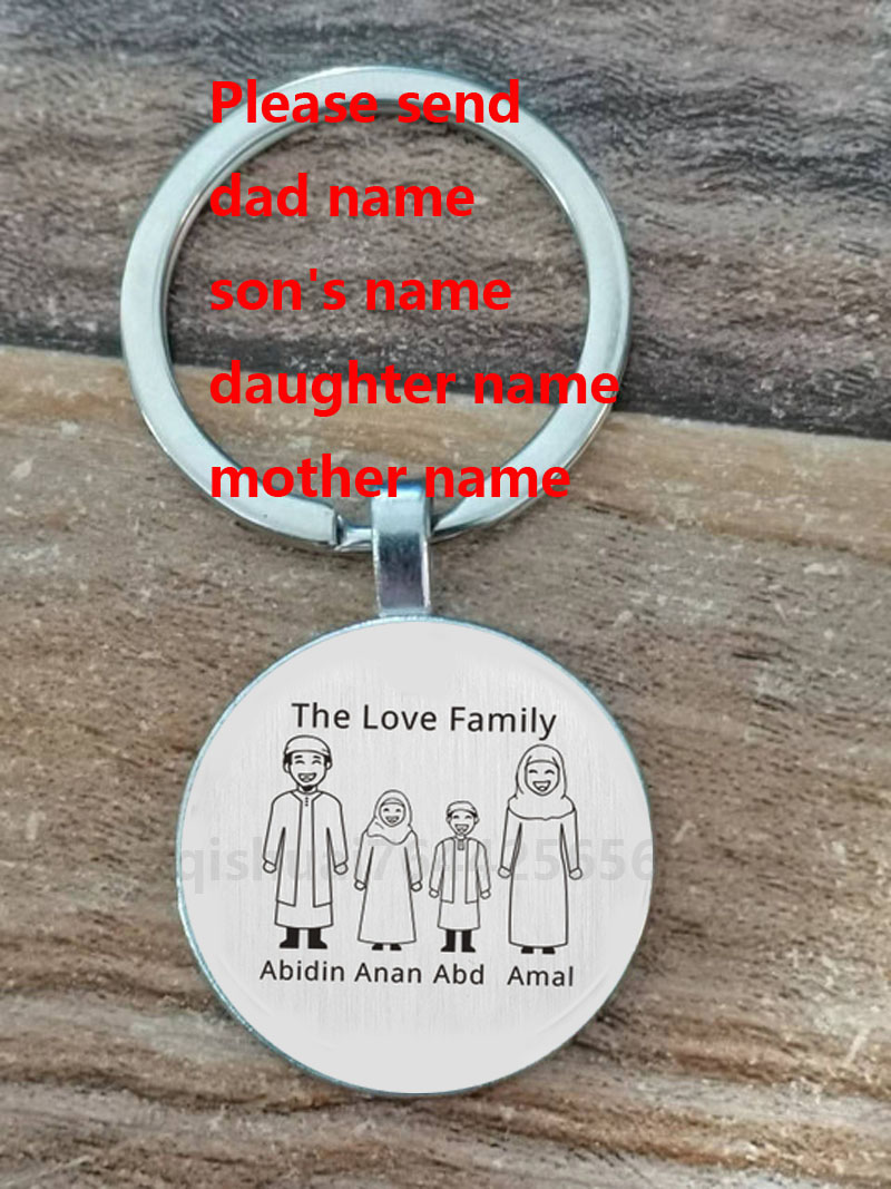 Custom Name Muslim Family Keyc - Plant Parent Gifts review and price