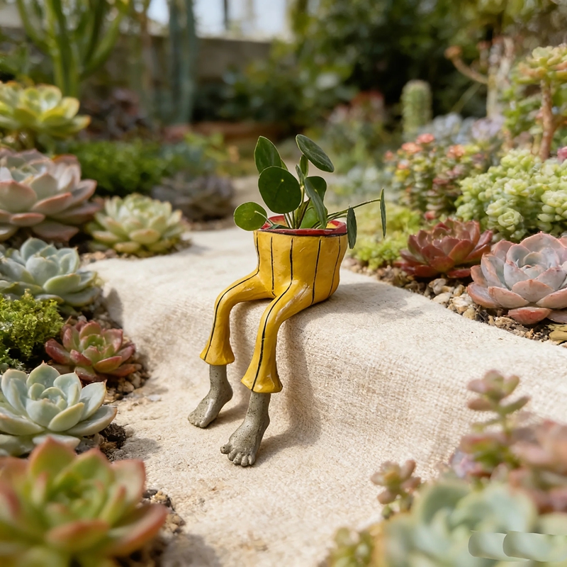 Whimsical Resin Leggy Planter  - Plant Parent Gifts review and price