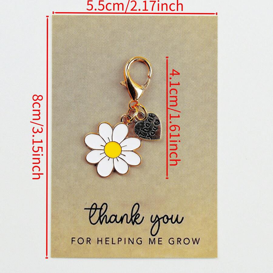 Enamel Daisy Keychains With Th - Plant Parent Gifts review and price