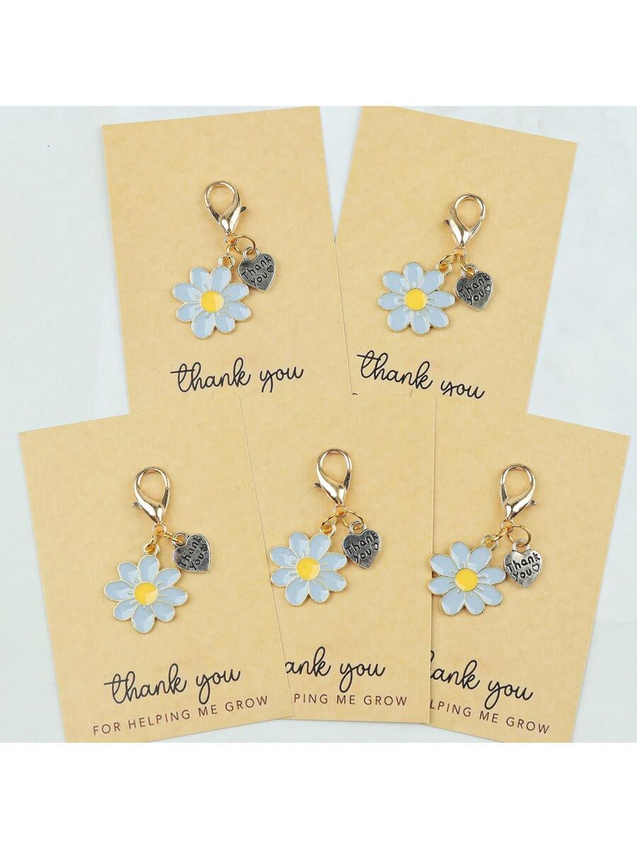 Enamel Daisy Keychains With Th - Plant Parent Gifts review and price